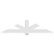Ekena Millwork Kennewick Architectural Grade PVC Gable Bracket, 96"W x 24"H x 6"D x 6"F, 6/12 Pitch GBP096X24X0606KEN00 - alternate 4